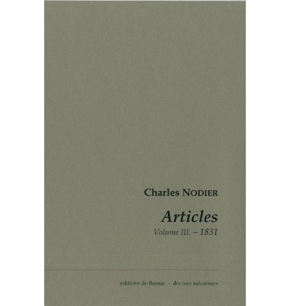 Charles NODIER